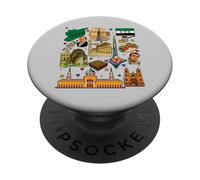Syria Heritage Collage - Vintage Middle Eastern Culture PopSockets Adhesive PopGrip