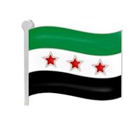Syria Map Flags Badge Pin Patriotic Designs Pin Sturdy Metal Badge For Cultural Enthusiasts And Fashion Lovers Syrian Flag