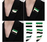 Syria Map Flags Brooch Pin Kirsite Materials Brooch For Displaying Patriotism And Individual Styles At Event Map Designs