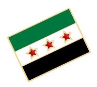 Syria Map Flags Brooch Pin Kirsite Materials Brooch For Displaying Patriotism And Individual Styles At Event Sturdy Pin