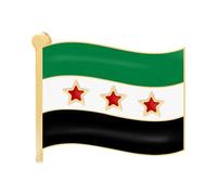 Syria Map Flags Brooch Pin Kirsite Materials Brooch Perfect For Displaying Patriotism And Individual Styles At Event Colorful Lapel Badge