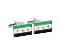 Syria Syrian Flag Cufflinks in a Personalised Chrome Box
