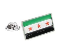 Syria Syrian Flag Metal Lapel Pin Badge, 14mm x 25mm
