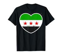 Syria Tshirts Women Men Kids Distressed Free Syrian Flag Tee T-Shirt