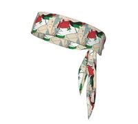 Syrian Arab Republic Flag Map03 Print Ninja Headbands,Adjustable Head Tie For Men, Sports Sweatband For Yoga Running Basketball