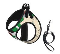 Syrian Arab Republic Flag Map03 Print Pet Supplies Adjustable Step-In Flex Breathable Mesh Dog Harness For Small Medium Dogs, S-L