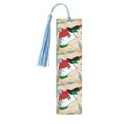 Syrian Arab Republic Flag Map03 Print Reading Page Markers Wooden Bookmarks, 5pcs Wood Bookmarks with Tassels, Gifts for Men Women