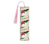Syrian Arab Republic Flag Map03 Print Reading Page Markers Wooden Bookmarks, 5pcs Wood Bookmarks with Tassels, Gifts for Men Women