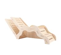 Syrian Hamster Explorer Set - Snap-Together Wooden Burrow with Panoramic Window Decorative Landscaping Digging Peeping Hide Underground Fun