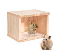 Syrian Hamster Hideouts, Small Clear Door Gerbil Hideouts, Hamster Houses and Hideouts, Small Animal Hide, Creative Cage Accessories for All Season