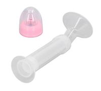 Syringe Breast Pump, Manual Breast Pump Soft Comfortable Lightweight Portable Pink Cover for Travel