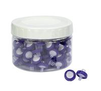 Syringe Filter PVDF Hydrophilic Membrane 13mm Diameter 0.45um Pore Size, HPLC and GC Needle Filter, Non-Sterile, High Throughput Lab Filtration for Biomed Scientific, Barreled Packed