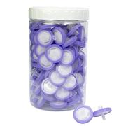 Syringe Filter PVDF Hydrophilic Membrane 25mm Diameter 0.22μm Pore Size, HPLC and GC Needle Filter, Lab Filtration for Biomed Scientific