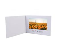 Syrisora 10 Inch LCD Video Greeting Card 128M Memory 720P Video Brochure with Built-in Speakers and 1500mAh Battery for Weddings Advertising Corporate
