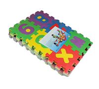 Syrisora 36pcs Alphabet Foam Puzzle Play Mat, Multicolor Interlocking Educational Floor Mat for Kids, with Removable Easy Clean EVA Foam Tiles, Safe Soft ABC Number for Toddle