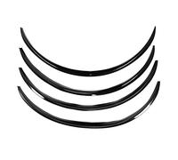 Syrisora 4pcs Wheel Eyebrow Protector Fender Flares Wheel Arch Guards Mud Guards for Car Universal Fit 72cm ABS Material Carbon Fiber Style Black (Black)