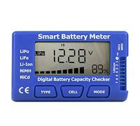 Syrisora 5-in-1 Intelligent Digital Battery Meter Battery Capacity Checker with LCD Display
