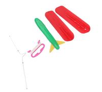 Syrisora Airplane Kite Toy, 3D Plane Kite with Cartoon Style Easy Assembly, for Backyard Outdoor Travel Camping Picnic