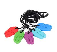 Syrisora Baby Teethers Necklace, Silicone Chewable Sensory Toy for Teething Infants, Soothing Gum Relief with Colorful Design for Oral Hygiene and Finger Dexterity