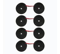 Syrisora Calculator Ribbon, Excellent Print Quality Multifunctional Black and Red Color Broad Compatibility Spool 4PCS Calculator Ink Ribbon for Home