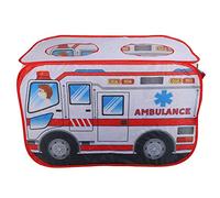 Syrisora Childrens Folding Tent, Pop Up Ambulance Playhouse for Indoor Outdoor Play, with Easy Setup and Portable Design for Kids Hide Seek and Imaginative Games