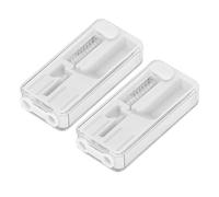 Syrisora Cigarette Explosion Beads Dispenser, for DIY Smoking Tools, Pusher Box, One-Handed Operation, Easy to Use Anytime or Pack, Rejects Smell, Reduces Dryness, Fresher Mouth (White)