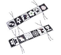 Syrisora Crib Cloth Book, Interactive Baby Toy with Crinkle Squeaks for Toddlers, Tear Proof Soft Fabric Book for Early Learning and Brain Development, Cartoon Pattern Infants 0+ (Ladybug style)