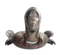Syrisora Dinosaur pool float PVC 3D T Rex swim ring for adults | Thickened Eco-friendly Material, Leak-proof Connection, Holds Neck for Safety, Use At Pool Beach or Photo Prop