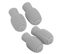 Syrisora Drumstick Silent Tips, Fall Proof Silicone 4Pcs Drum Mute Tip Low Noise for Practice (Grey)