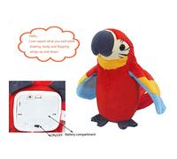 Syrisora Electric Talking Plush Toy, Repeats What You Say with Shaking Body and Wings, Soft Plush Material, for Kids Children Ages 3+ and Adults Gift (c)