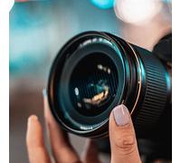 Syrisora Kaleidoscope Prism, Optical Glass Photography Prop for Lens Filter with Refraction Effect, Compatible with 77mm 82mm Camera Lens (82mm brushed)