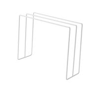 Syrisora Kitchen Countertop Dishcloth Drying Rack Iron Dishcloth Towel Holder Free Standing Dish Rag Storage Hanger (White)