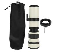 Syrisora Manual Zoom Lens Manual Focusing Lens,420-800mm Lens,White 420800mm Aperture F 8.316 Full Manual Focusing Telescope Zoom Telephoto Lens for EF-S Mount Camera