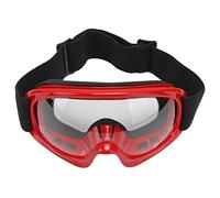 Syrisora Motorcycle Goggles,Kids Dirt Bike Goggles,Impact Resistance UV Protection Motorcycle Goggles Anti-Fog Goggles for Outdoor Cycling Ski ATV Off Road Racing(Red)