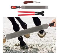 Syrisora Professional Metal Shears Trimming Horse Equine Farriers Hoof Nipper Cutter Handle Knife Tools