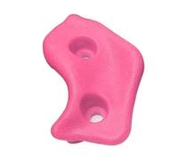Syrisora Rock Climbing Holds, 10PCS Ergonomic PE Wall Grips with Rock Texture and Professional Screws for Indoor Outdoor Climbing, Kids Adults (Pink)
