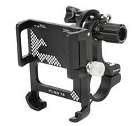 Syrisora Rotatable Bicycle Phone Mount, 360 Degree Adjustable Aluminium Alloy Handlebar Holder with Double Tightening Knobs for Smartphone GPS Navigator on Bike Motorcycle Scooter