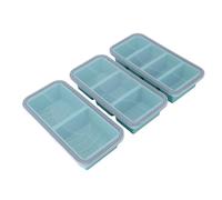 Syrisora Silicone Freezer Mold with Lid Divided Soup Cubes Tray for | Food Grade Silicone, -40°F to 446°F Safe, Dishwasher Friendly, 9 Portion Grids with Measurement Lines