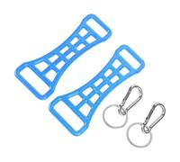 Syrisora Ski Boot Buckle Assist Tool, Multifunctional 2pcs Skiing Boot Buckle Tool for Effortless Closure, Convenient Storage Bag, Long Lasting Design, Ideal for Family and Senior Skiers (Blue)