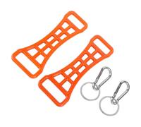 Syrisora Ski Boot Buckle Assist Tool, Multifunctional 2pcs Skiing Boot Buckle Tool for Effortless Closure, Convenient Storage Bag, Long Lasting Design, Ideal for Family and Senior Skiers (Orange)