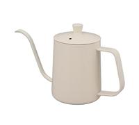 Syrisora Small Pour Over Coffee Kettle, 304 Stainless Steel Gooseneck Spout with Precise Control for Drip Coffee and Tea Brewing (White 600ml)