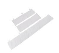 Syrisora Soft Baby Guardrail Pure Cotton Anti Collision Surround Easy to Install and Carry Washable Great Family and Friends with Minimalist Style Suitable for Home Decorations (White)