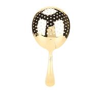 Syrisora Stainless Steel Julep Strainer with Ergonomic Handle for (Gold