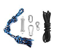 Syrisora Stainless Steel Spring Pole Dog Toy for Tug of War, 300 lbs