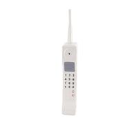 Syrisora Vintage Cell Phone Prop, Iron Brick Mobile Model 12.4 inch (White) | Nostalgic Photography Prop, 80s 90s Themed Decor, Durable Retro Ornament, Home Office Accessory