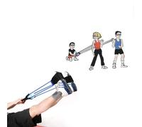 Syrisora Water Balloon Launcher, 3 Person Outdoor Elastic Toy for Summer Fun, with Super Elastic Durable Latex Rubber, for Beach Party Family Competition