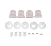 Syrisora Wearable Breastpump Replacement Set, 5 Pcs Duckbill Valves and Flange Inserts with Body Safe Silicone for Efficient Milk Expression, Fits Most Breastpumps