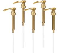 Syrup Pump 5PCS Coffee Syrup Pump Dispenser Reusable Simply Syrup Portion Pumps for Coffee Flavoring Bottles Home Drinking Coffee Bar