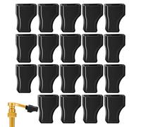 Syrup Pump Caps, 20Pcs Coffee Syrup Pump Tip Covers, Leak-Proof Silicone Pourer Cap, Reusable Black Tip Cap Cover for Syrups Pumps Oil Liquor Bottle Dispenser