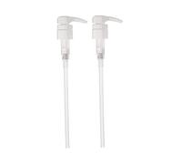 Syrup Pump for 28 Teeth 2PCS 10.24 Inch Trimmable Soap Dispenser Pump Replacement Plastic Bottle Dispenser for Hand Soaps Detergents Shampoo, Syrup, Soap Replacement